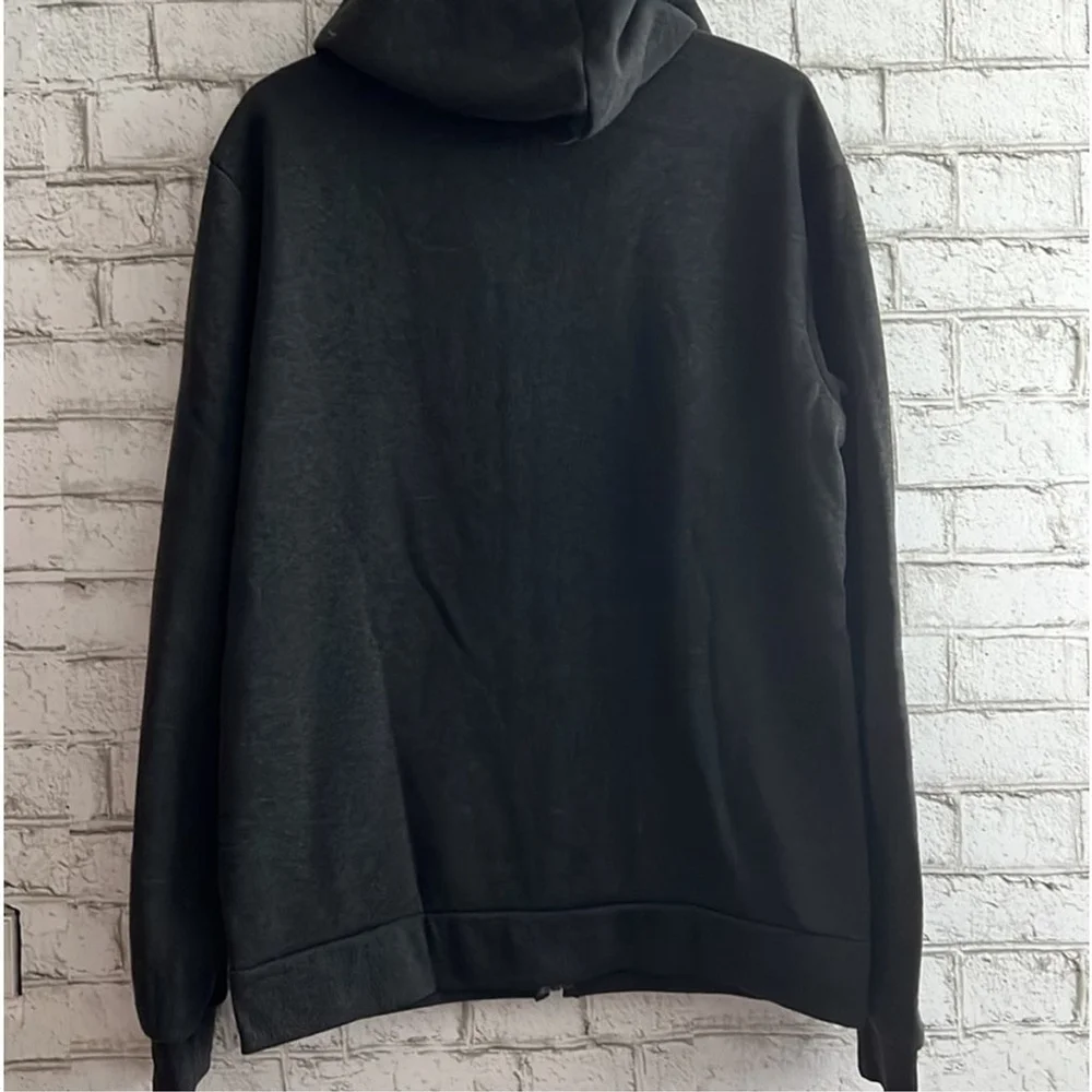 NWT True Rock Men's Classic Full Zip Hoodie Charcoal Gray Size X-Large - Picture 4 of 7